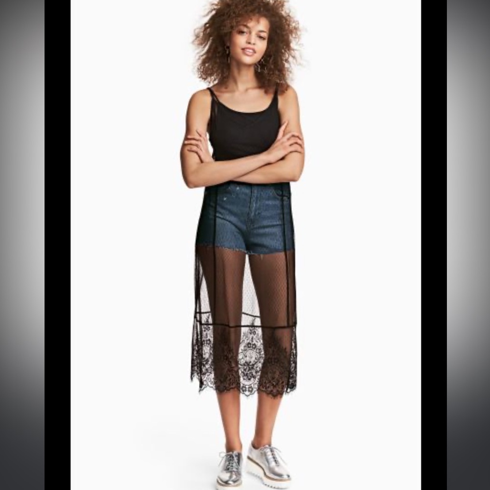 H&M x Coachella Lace Dress with bodysuit